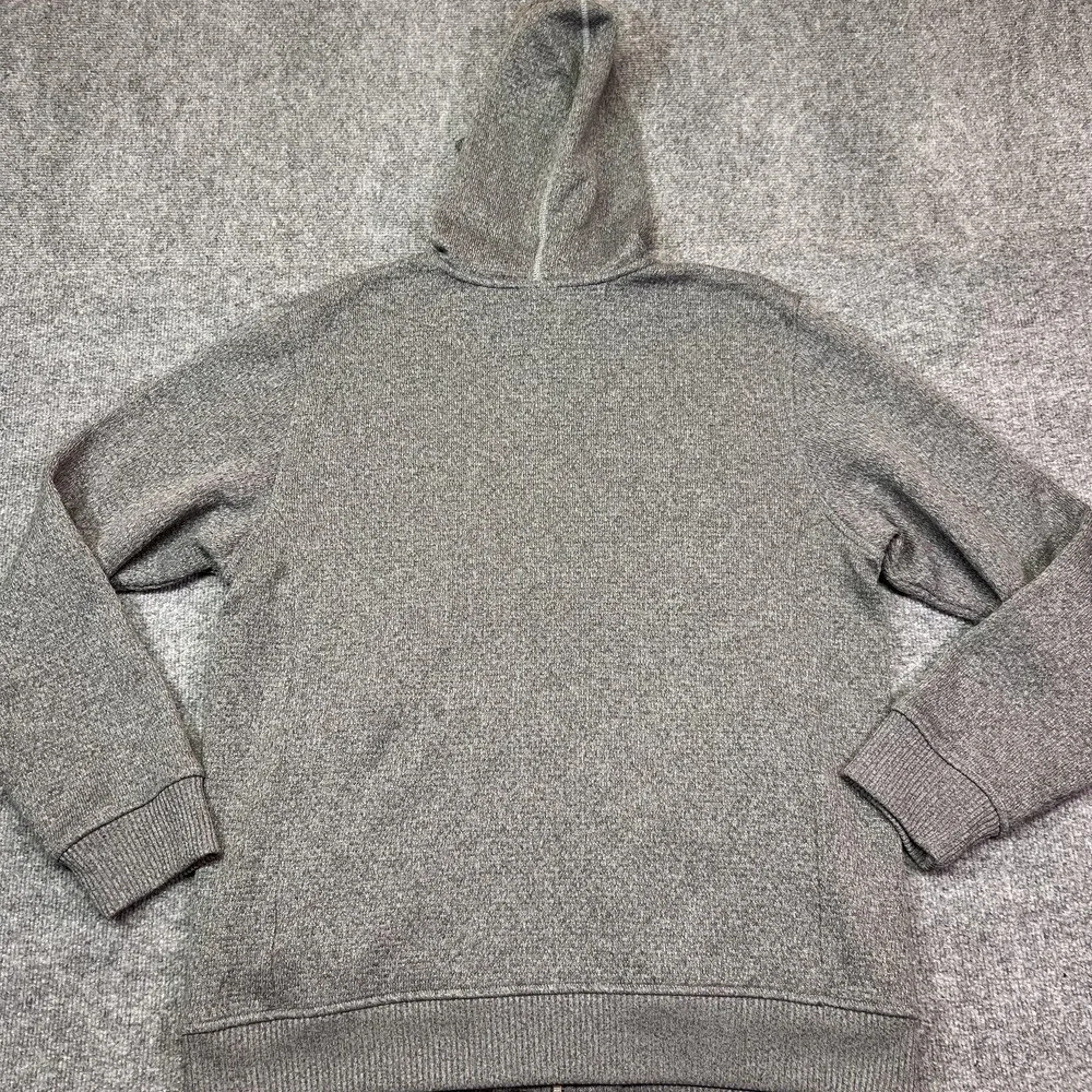 The North Face Hoodie Mens XL Gray Full Zip Fleece Knit Sweatshirt Pockets